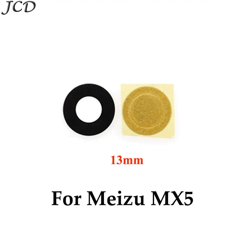 JCD 2 шт. стеклянный объектив для MEIZU MX3 MX4 MX5 MX6 Pro 5 6 7 E2 E3 U10 U20 15 lite 15 Plus задний объектив камеры задняя камера стеклянный объектив - Цвет: For Meizu MX5