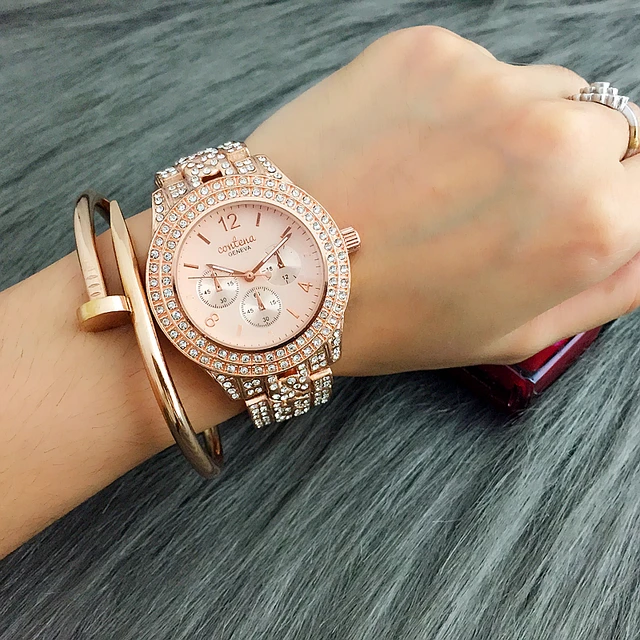 New Hot Sale Watch Contena Classic Women Full Diamond Dress Watches Ladies Quart New Hot Sale Watch Contena Classic Women Full Diamond Dress Watches Ladies Quart