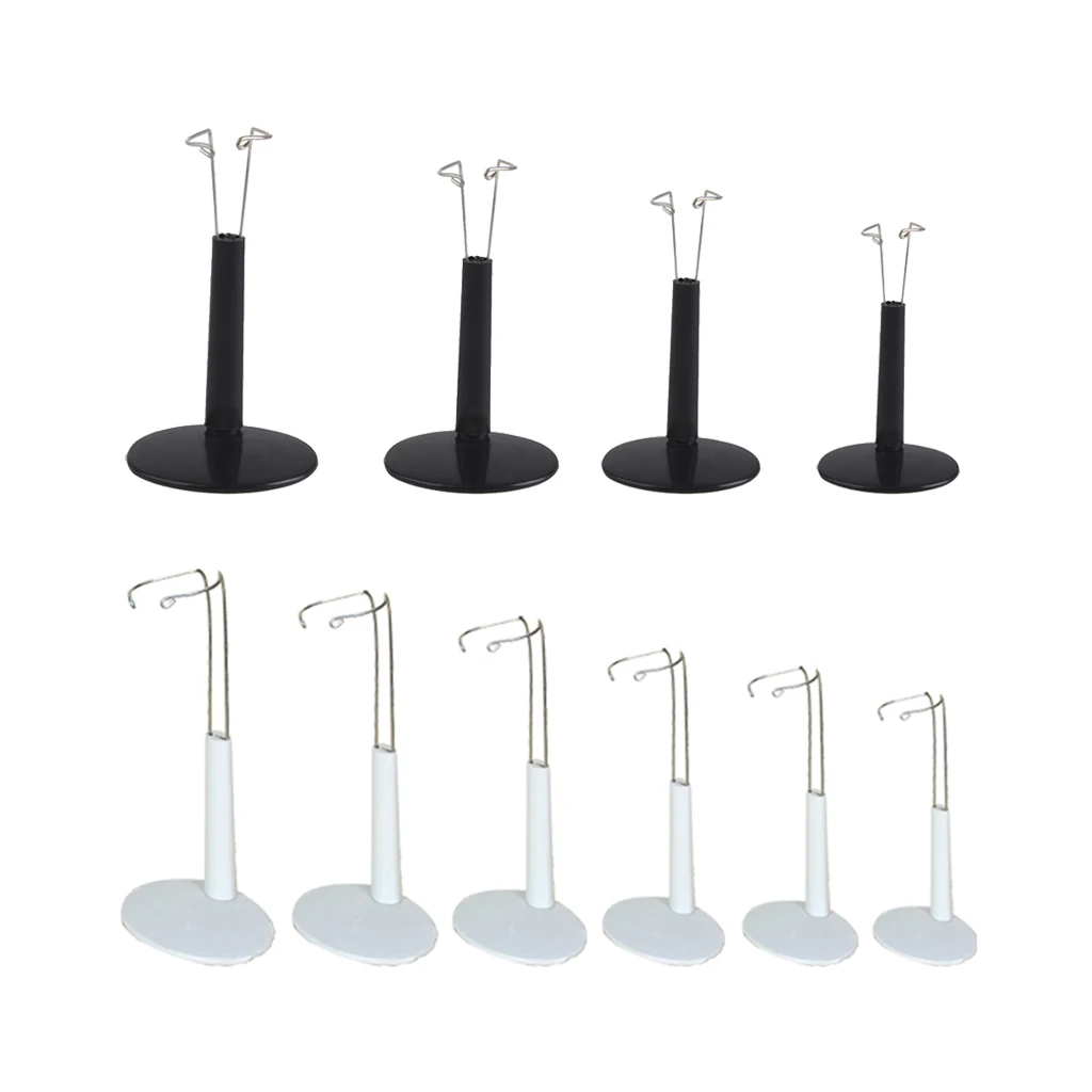 10pcs Adjustable 3-13inch Metal Display Holder Doll Stand for   Blythe Action Figures Accessory