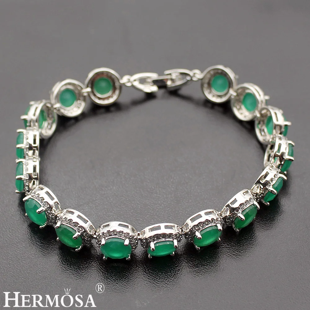

Hermosa Jewelry Charming Rare 925 Sterling Silver Bracelets 7" 18cm