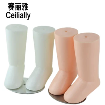 

Free Shipping A Pair 9cm infant Baby Mannequin Foot Model Children Foot Model With Magnet For Sock Shoes Display Manikin
