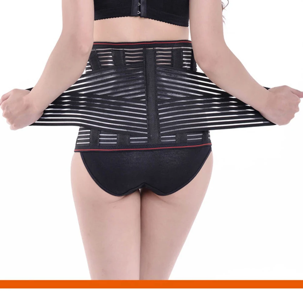 

Waist Support Lumbar Corset Belt Back Braces Breathable Treatment of Disc Herniation Lumber Muscle Strain