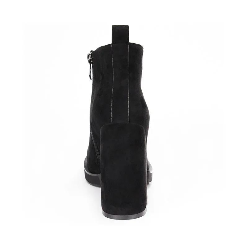 SARAIRIS/ бренд, модная женская обувь на высоком каблуке, женская обувь с застежкой-молнией, Повседневные Вечерние Демисезонные ботильоны для деловой женщины, большие размеры 35-41