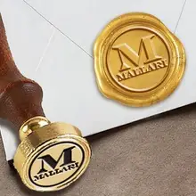 Персонализированная индивидуальная восковая печать штамп с именем на " Die-# 260A гравировщик шрифт с именем и начальной