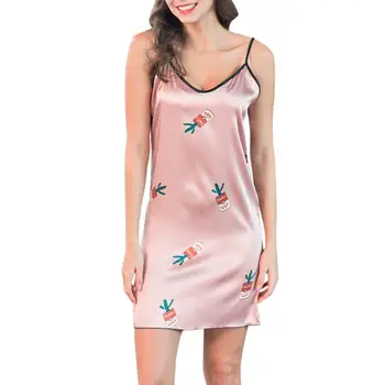 

Women's Sleepwear Nightdress Sexy Pyjamas Underwear Temptation Strapless Sleeveless Female Ladies Camis Solid Nightwear J20