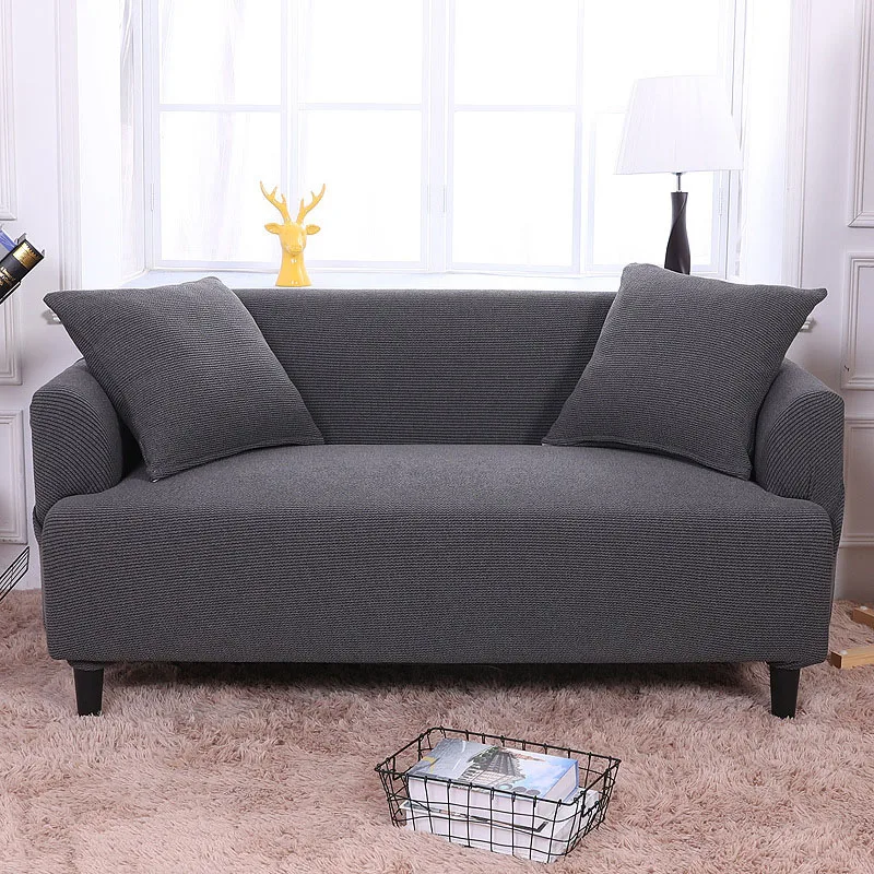

Flexible Stretch Slipcover Non-slip solid Chair Love seat Sofa Cover 2 seats Elastic Sofa Case Anti-dust Sofa Protection Cover