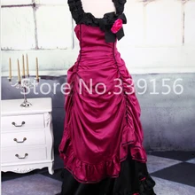 Горячая Распродажа сексуальный и элегантный викторианское бальное платье Королевский атлас Южная Belle реконструкционный Театральный Костюм