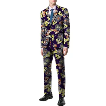 

African Man Clothing Custom 2 Pieces Pants Sets Mens African Clothing African Wax Print Top Suits and Pants Sets Ankara Clothes