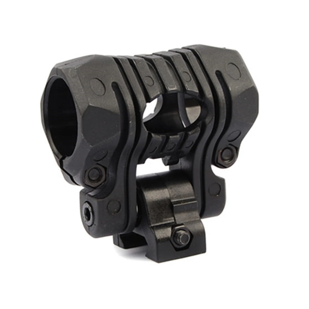 Tactical Gun Adjustable Flashlight Laser Scope Ring Mount 5 Position