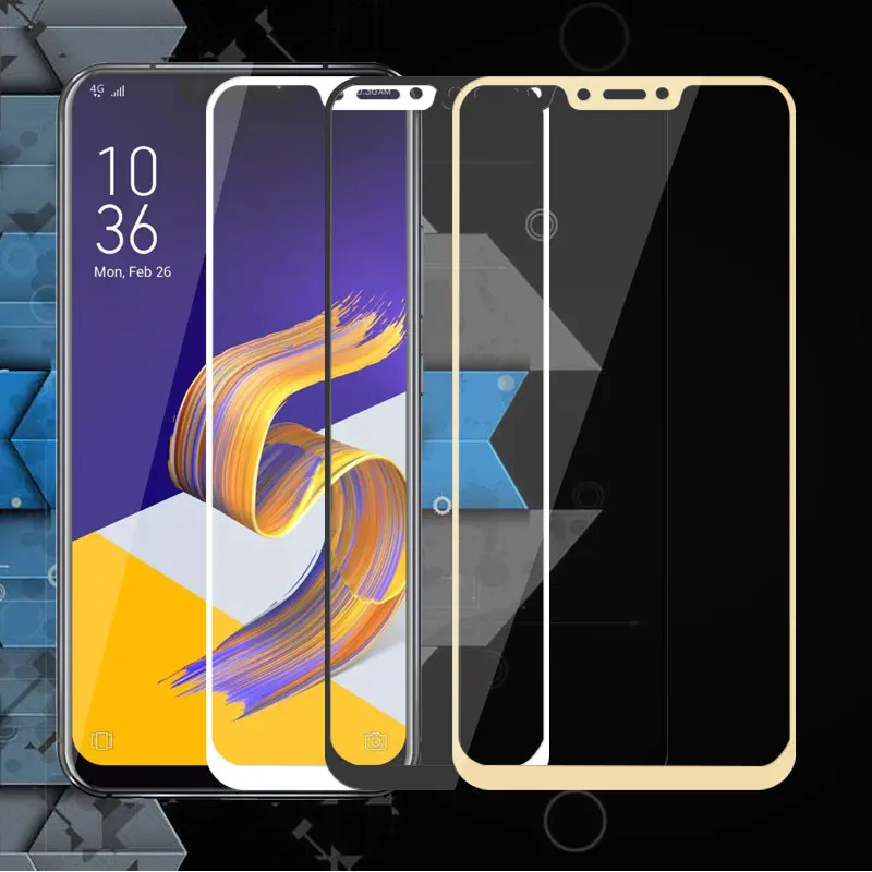 

Full Cover Tempered Glass Phone Screen Protector Glass For ASUS Zenfone 5 2018 ZE620KL Protective Film Front Glass 5z ZS620KL