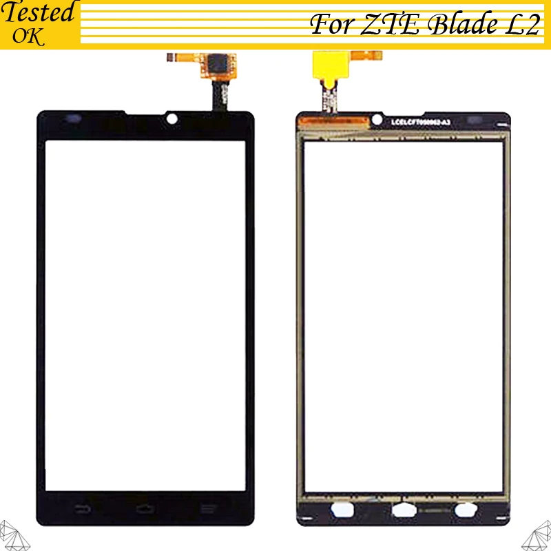 100% протестированный рабочий 5 0 &quotдля ZTE Blade L2 сенсорный экран дигитайзер Датчик