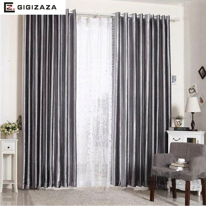 Honey velvet polyester fabric window curtains shiny face black out blinds process finish size for living