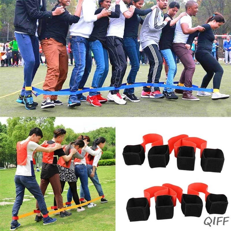 

4 Legged Race Bands Outdoor Game for Kids Adults Birthday Team Party Games