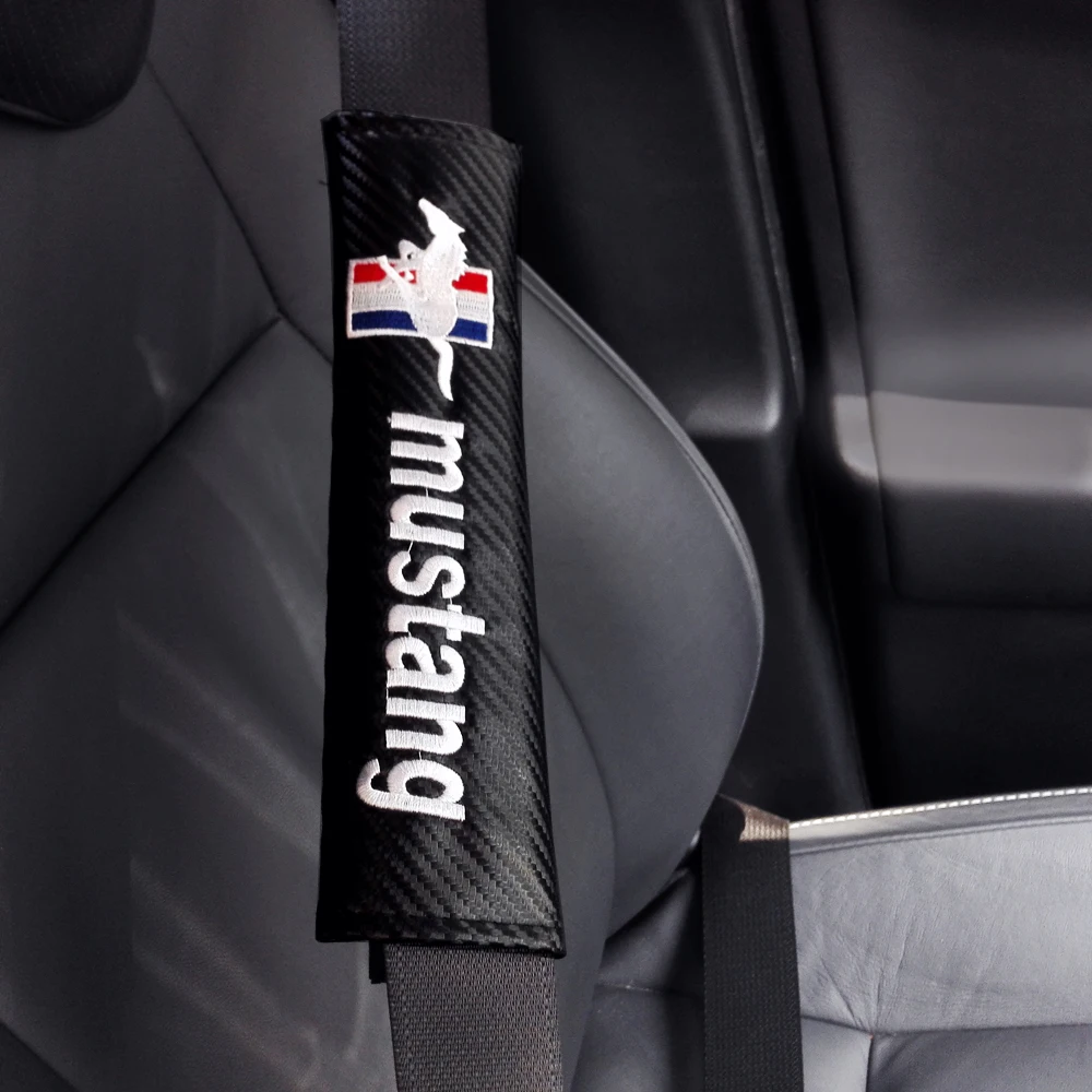 Стайлинга автомобилей Ремень углеродного волокна плеча Подушка безопасности авто интерьера для Mitsubishi Galant Mirage Montero L200