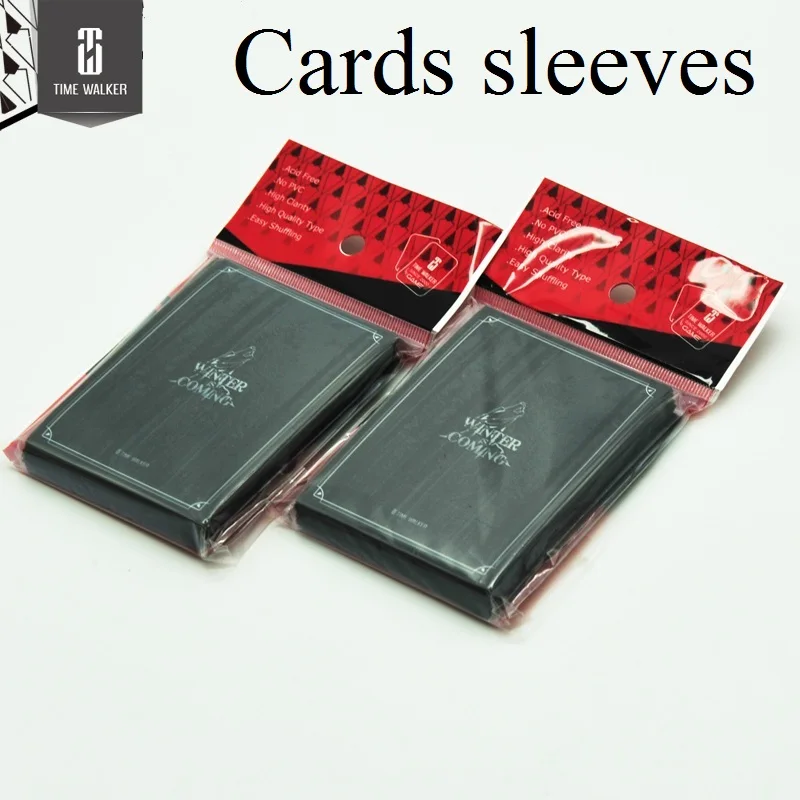 

50-600pcs 65x91mm Black wolf game of thrones card sleeves board game card sets Buiness cards protector A Song of Ice and Fire1