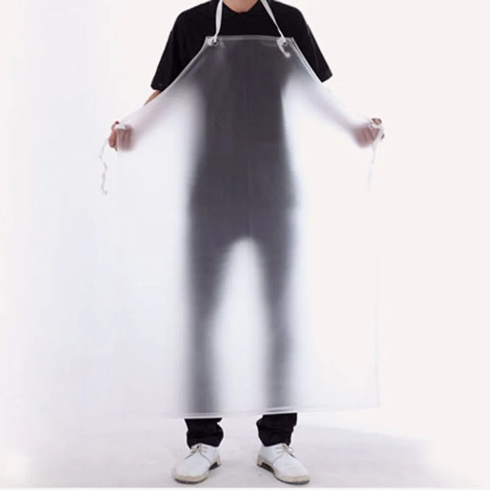 

Transparent PVC Sleeveless Apron Waterproof Apron Oil bibs Household Cleaning Tools Accessories Apron for the Kitchen