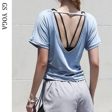 Женская футболка для йоги с повязкой, быстросохнущая спортивная футболка с коротким рукавом, удобная спортивная футболка, одежда для тренировок