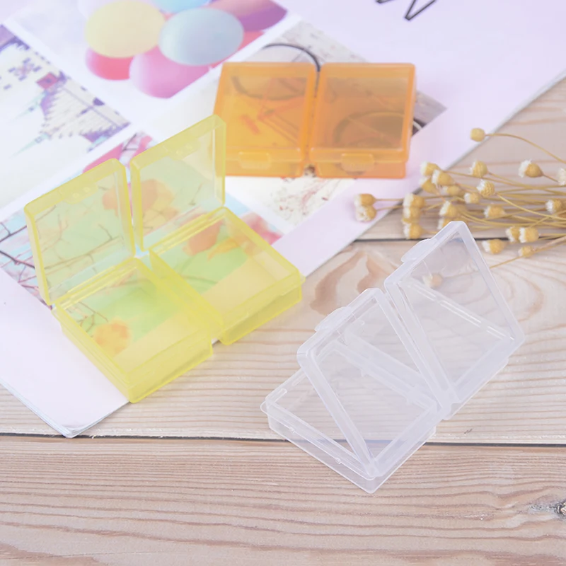 

Portable Pill Box Splitters 2 Grids Mini Pill Case Pillbox Medicine Box Travel Tablet Holder Storage Organizer Container Random