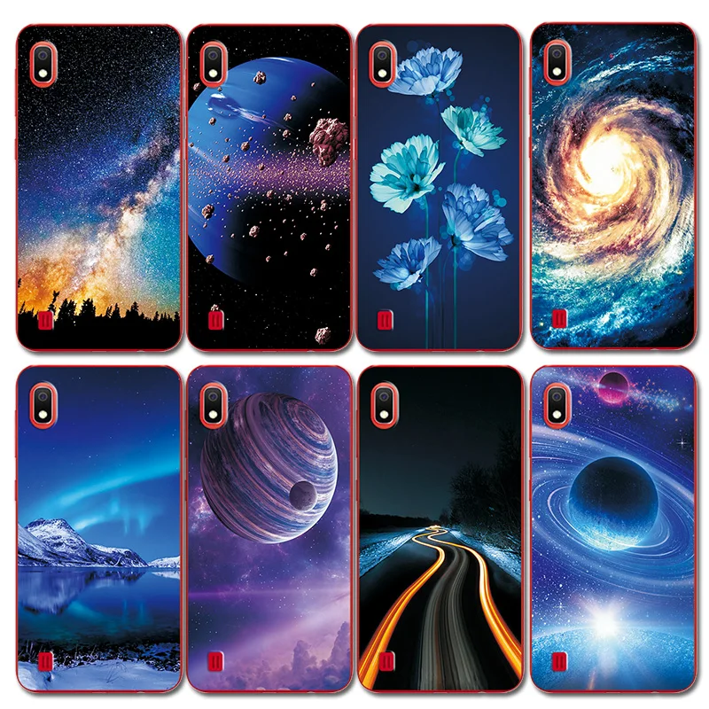 

Brilliant aurora Color Phone Case For Samsung Galaxy A10 A30 Silicone Cover Fundas For Samsung A30 A50 Case Bumper Coque A50 A70
