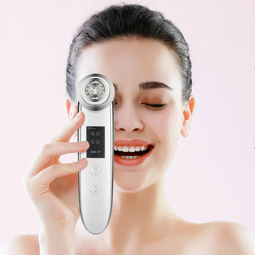 

New Technology Negative Ion RF Beauty Instrument Remove Dark Circles Eye Bag Shrinking Pore Skin Care Products Import Tool