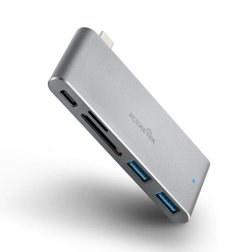 Usb концентратор Rocketek с портом usb type c 3 0 и кардридером для SD/TF карт|usb hub|usb hubhigh speed hub |