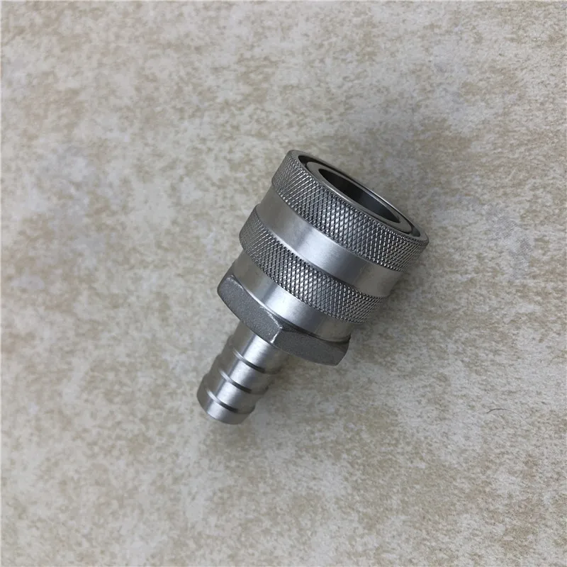 New Stainless Female Quick Disconnect Set, Homebrew Fitting, 12barb and 12NPT beer Quick Disconnect for home brewring (2)