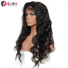 CARA Body Wave 180% Density 360 Lace Frontal Wigs Brazilian Remy Hair Pre Plucked Natural Hairline With Baby Hair