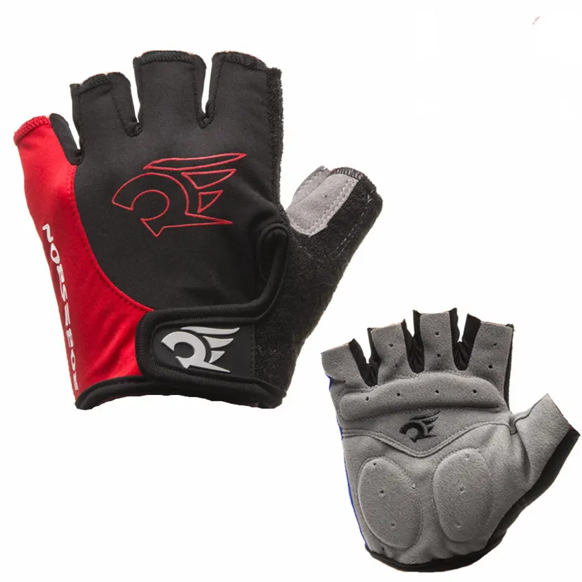 

Mountain Riding Gloves With Padding Gym Short Fingerless Gloves Cycling Skate Bike Cycle Sports Half Finger Gloves for Men Women