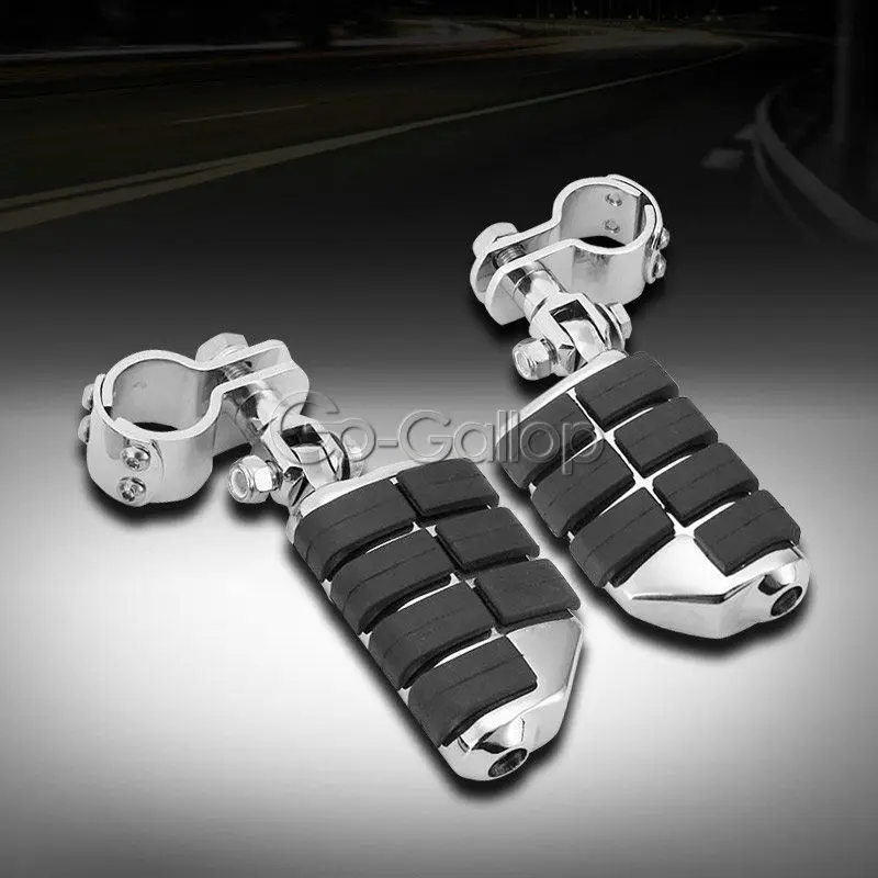 1 1/4" Highway Foot Pegs Engine Guard Mounts Clamps For Harley Davidson