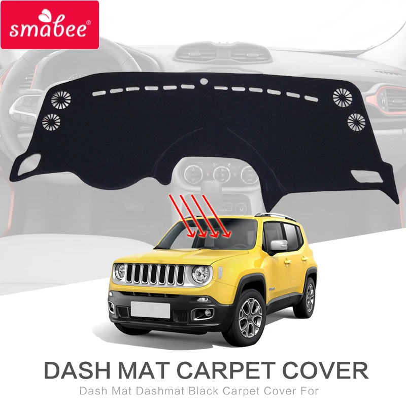 Smabee Dash коврик Dashmat черный для JEEP RENEGADE аксессуары Противоскользящий приборной
