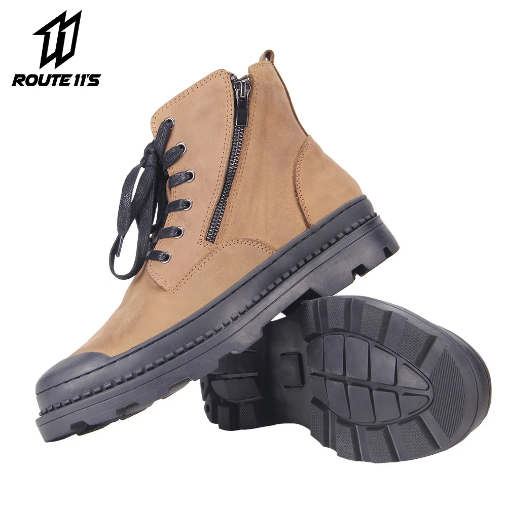 

2019 New Motorcycle Boots Men Cowhide Leather Motocross Riding Boots Shoes Motorcycle Protection Botas Moto Motorbike Boots