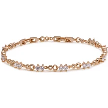 MxGxFam(19,8 см) Браслеты золотого цвета для женщин, ювелирные изделия высокого качества AAA+ кубический циркон, подарок для подруги