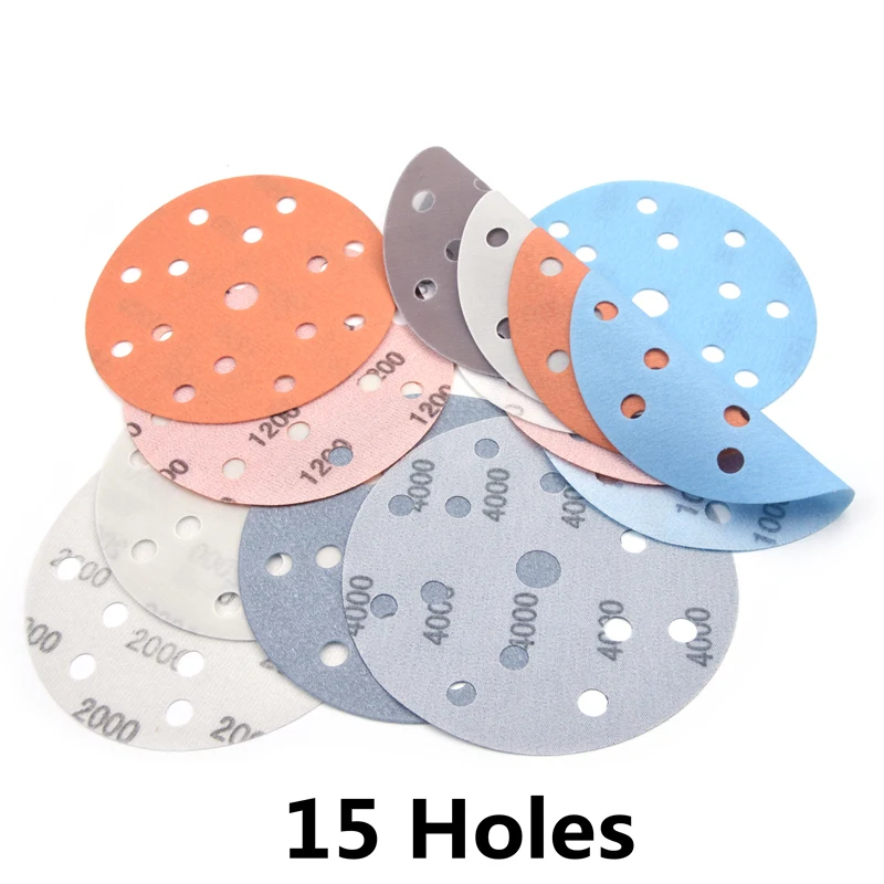 POLIWELL 5Pcs 150mm Multi-holes FV Soft Sanding Discs 600~4000 Grit Waterproof Sandpaper for Wet/Dry Polishing Paint Decorating POLIWELL 5Pcs 150mm Multi-holes FV Soft Sanding Discs 600~4000 Grit Waterproof Sandpaper for Wet/Dry Polishing Paint Decorating