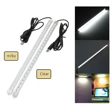 DC5V светодиодный светильник 24 светодиодный s 35 см USB светодиодный светильник с жесткой полоской для чтения/книги/настольная лампа для ночного освещения с питанием от USB