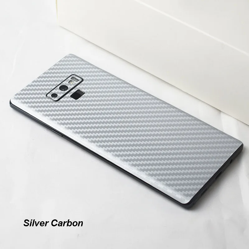 3D Carbon Fiber Skins Protective Film Wrap Skin Phone Back Paste Protective Film Sticker For SAMSUNG Note 9 Pure Color Sticker (6)
