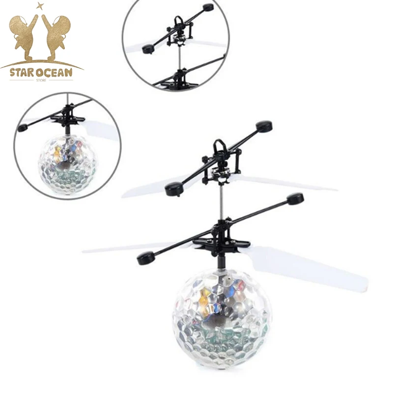 

Luminous toy Flying RC Ball fly balls LED Light Aircraft Helicopter Induction LED lanterns Toys Drone Drop Shipping