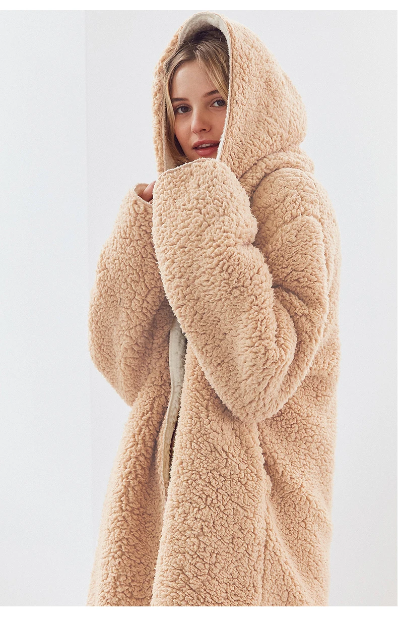 fur jacket hoodie