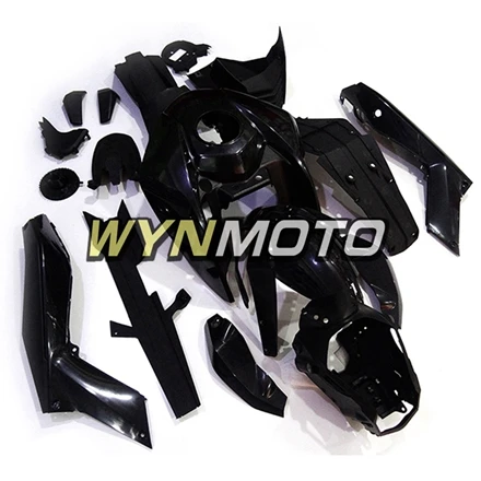 Полный обтекатели для KTM DUKE 125 200 390 2011- год впрыск АБС пластмасса, 11, 12, 13, 14, 15, 16 лет мотоцикла Чехол глянцевый черный корпус