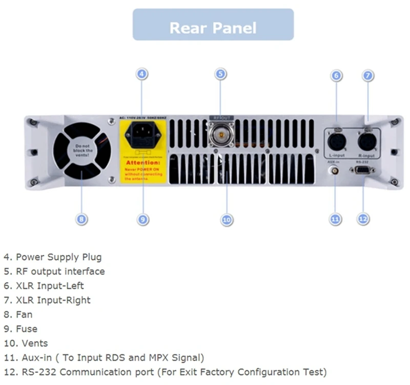 FMUSER FSN 350T 350 Вт 300 сенсорный экран PLL fm радио передатчик трансляции + 2 * DP100 дипольная