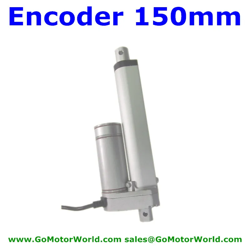 Atuador Linear Resistente à Água com Codificador Válvula de 12v 24v e 150 mm Carga de 900n para 198lbs e 80 mm s