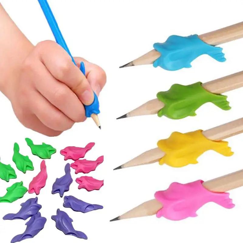 10 шт./компл. ручка насадка на карандаш держатель инструмент для письма корректор дети случайный цвет