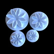 4 шт. сливовый цвет Весенняя Пластиковая форма для кухни Сахарная паста формы для печенья Кондитерские изделия 5 стилей на выбор-35