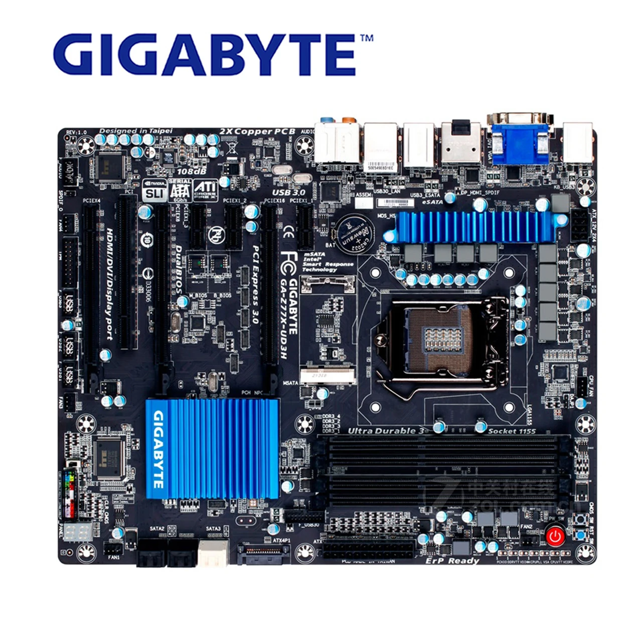 LGA 1155 для Intel DDR3 Gigabyte GA-Z77X-UD3H материнская плата USB3.0 32G Z77X-UD3H SATA III 32G настольная материнская плата Z77 Z77X UD3H б/у