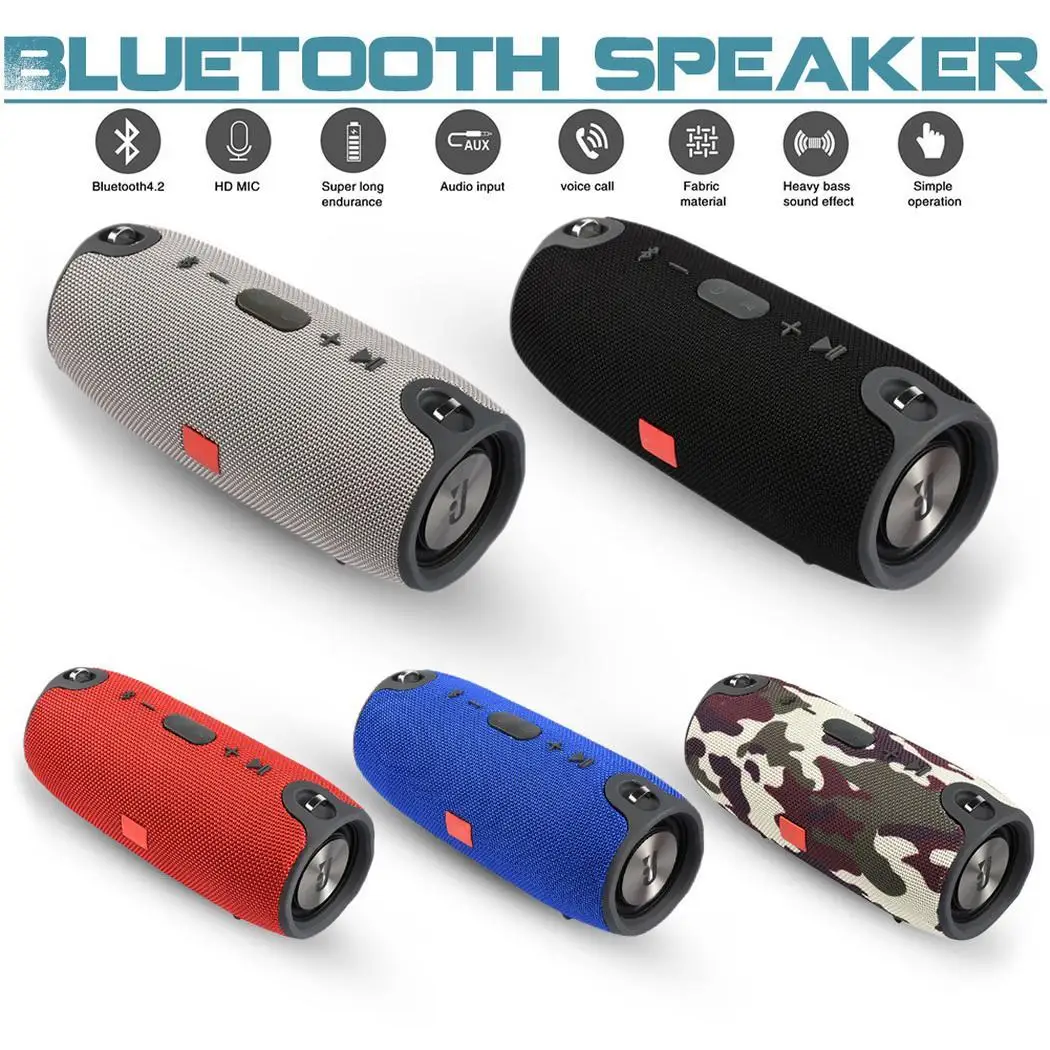 Беспроводной Bluetooth динамик 10 Вт Водонепроницаемый Колонка стерео сабвуфер