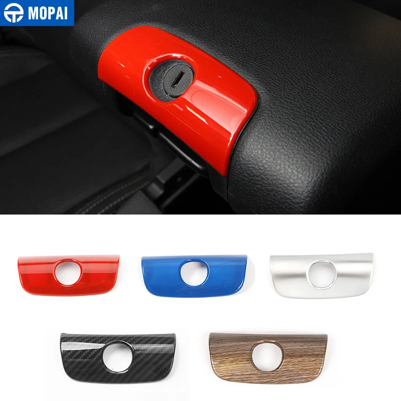 

MOPAI ABS Car Interior Accessories Armrest Box Lock Decoration Cover Trim Stickers for Jeep Wrangler JK 2011 Up Car Styling