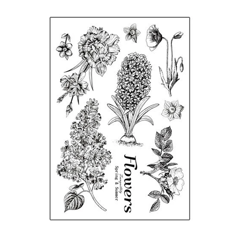 

Soft Stamps Silicone Transparent Seal Cute Retro Series DIY Album Diary Hand Seal Material Handcraft Scrapbooking Decoration