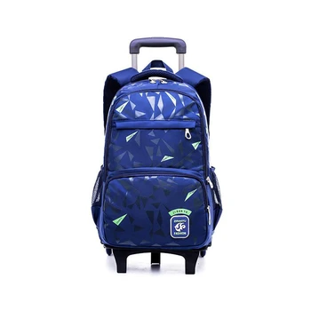 

2019 Kids Trolley school Backpack Boy's School Bags Children 3 wheels Travel Luggage Rolling Bag School Backpacks Luggage