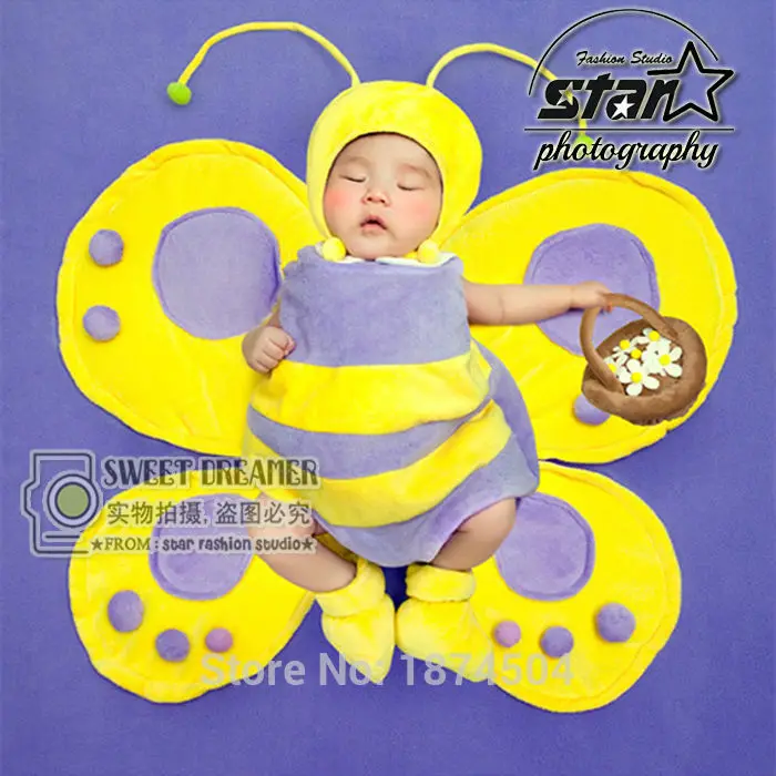 

New Design Baby Butterfly Strawberry Ladybug Mermaid Costume Cute Infant Cartoon Cosplay Romper Fantasia Halloween Fancy Props