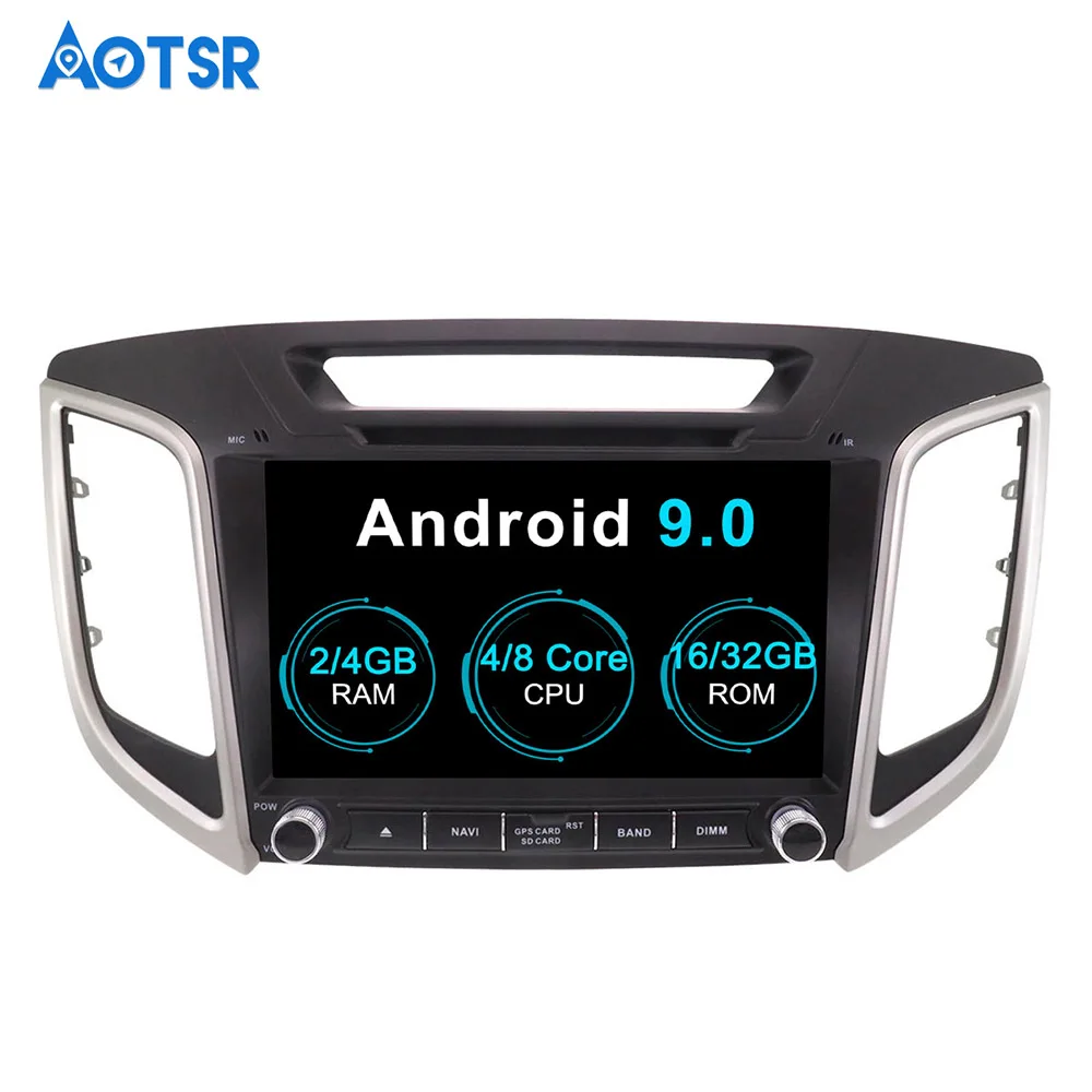 Автомобильный DVD плеер Aotsr Android 9 0 с GPS навигацией для HYUNDAI IX25 CRETA 2014 2018