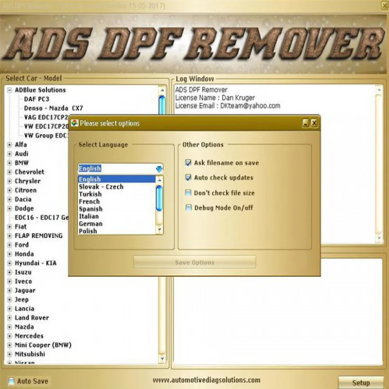 MTX DTC Remover 1.8.5& DPF EGR REMOVER,05 keygen& Immo Универсальное декодирование 3,2& WINOLS& ECM титановая 1,61& ECUSafe 2,0 - Цвет: DPF only